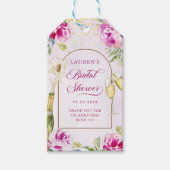 Brautparty aus Weinglas Geschenkanhänger (Vorderseite)