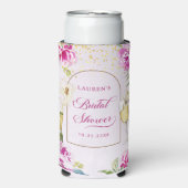 Brautparty aus Weinglas Selters Dosenkühler (Seltzer Vorderseite)