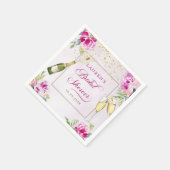 Brautparty aus Weinglas Serviette (Ecke)