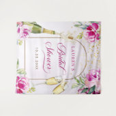 Brautparty aus Weinglas Wandteppich (Vorderseite (Horizontal))