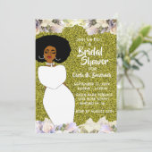Brautparty aus Weißafrika Einladung (Stehend Vorderseite)