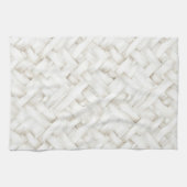 Brautparty aus weißem Korbweidekorb Geschirrtuch (Horizontal)