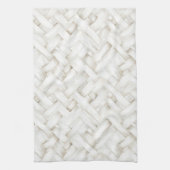 Brautparty aus weißem Korbweidekorb Geschirrtuch (Vertikal)