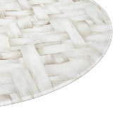 Brautparty aus weißem Korbweidekorb Schneidebrett (Ecke)