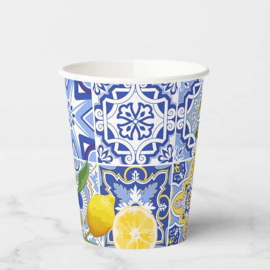 Brautparty aus Zitronen Pappbecher (Links)