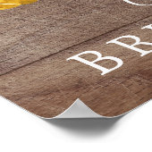 Brautparty "Autumn Pumpkin Sunflower" Willkommen Poster (Ecke)