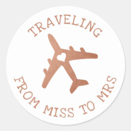 Brautparty Bachelorette Gefälligkeitskennzeichnung Runder Aufkleber