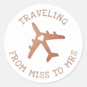 Brautparty Bachelorette Gefälligkeitskennzeichnung Runder Aufkleber