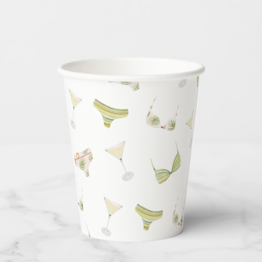 Brautparty Bachelorette Pappbecher (Rückseite)