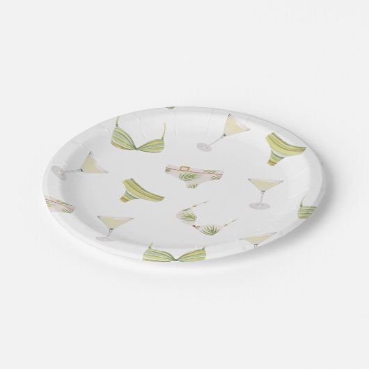 Brautparty Bachelorette Pappteller (Schrägansicht)