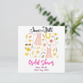 Brautparty Bachelorette zum Thema Golf Hawaii Save The Date (Stehend Vorderseite)