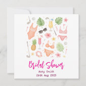 Brautparty Bachelorette zum Thema Golf Hawaii Save The Date (Vorderseite)