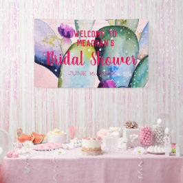 Brautparty-Banner | Bohemisch Glam Cactus Fiesta Banner