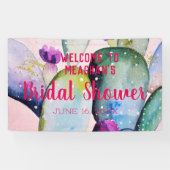 Brautparty-Banner | Bohemisch Glam Cactus Fiesta Banner (Horizontal)
