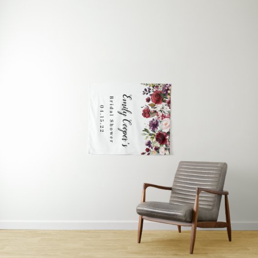 Brautparty Banner Fabric Sign Tapestes Wandteppich (Beispiel (Horizontal))