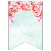 Brautparty Banner Light Blue Watercolor Blume (Erste Fahne)
