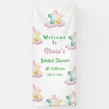 Brautparty-Banner, Pastell-Stern Hochzeit Braut