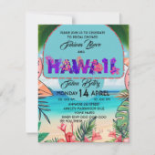 ,Brautparty Beach Einladung Template, ,Tropica (Vorderseite)