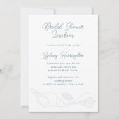 Brautparty Beach Muscheln Einladung Vorlage (Vorderseite)