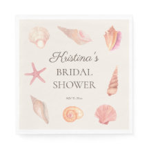 Brautparty Beach Party Pink Seashells