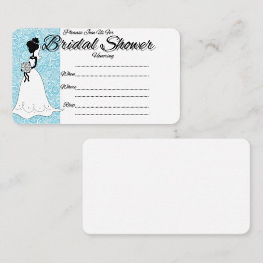 Brautparty Begleitkarte (Vorne/Hinten)