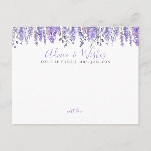 Brautparty Begleitkarte (Vorderseite)