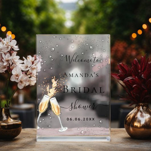 Brautparty-Begrüßung Acrylschild