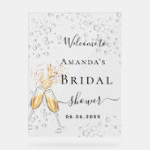 Brautparty-Begrüßung Acrylschild (Vorderseite)