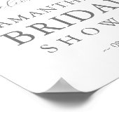 Brautparty Begrüßung Wildblumen für Wasserfarben Poster (Ecke)