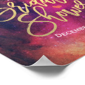 Brautparty Begrüßungsgalaxie Nebula Sternbilder Poster (Ecke)