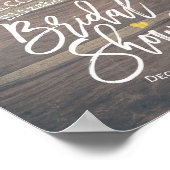 Brautparty Begrüßungslace Sonnenblumenleuchten Poster (Ecke)