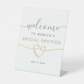 Brautparty Begrüßungszeichen Sockelschild (Vorderseite)