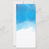 Brautparty Beratung Sommer Blaue Wasserfarbe (Rückseite)