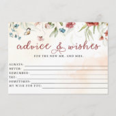 Brautparty, Beratung und Wünsche, Bridal Game Begleitkarte (Vorderseite)