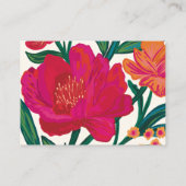 Brautparty-Beratung und Wünsche in Blütezeit Begleitkarte (Rückseite)