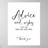 Brautparty Beratung und Wünsche Unterschreiben Poster (Vorne)