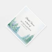 Brautparty Bergkiefern Seepromenade Serviette (Ecke)