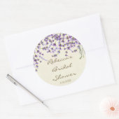 Brautparty bevorzugt Aufkleber Lavendel (Umschlag)