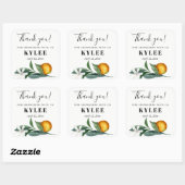 Brautparty bevorzugt Aufkleber Mandarine Orangen (Blatt)