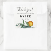 Brautparty bevorzugt Aufkleber Mandarine Orangen (Tasche)