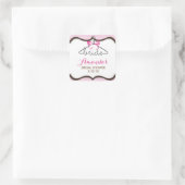 Brautparty bevorzugt Labels Quadratischer Aufkleber (Tasche)