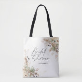 Brautparty bevorzugt Pampas eucalyptus elegante Ta Tasche (Vorderseite)