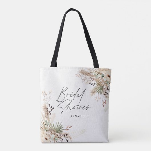 Brautparty bevorzugt Pampas eucalyptus elegante Ta Tasche (Rückseite)