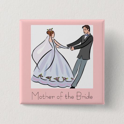Brautparty Bevorzugung-Mutter des Braut-Knopfes Button (Vorderseite)