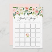 Brautparty Bingo Begleitkarte (Vorne/Hinten)