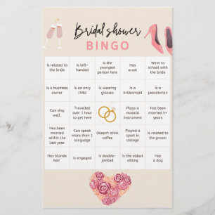 Brautparty Bingo Briefpapier