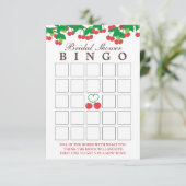 Brautparty Bingo Cards Einladung (Stehend Vorderseite)