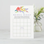 Brautparty Bingo Einladung (Stehend Vorderseite)