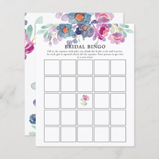 Brautparty Bingo Game (Vorne/Hinten)