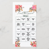 Brautparty Bingo Game Ankündigung (Vorne/Hinten)